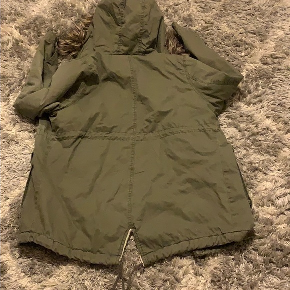 Army Green Trench Coat - Picture 2 of 3